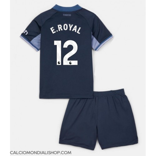 Maglie da calcio Tottenham Hotspur Emerson Royal #12 Seconda Maglia Bambino 2023-24 Manica Corta (+ Pantaloni corti)